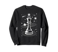 Rey Ajedrez Espacio Universo Planetas Estrellas Cósmica Sudadera