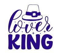 rey amante Pegatinas de pared de papel adhesivo 42x43.1cm Decoración de carrocerías Azul oscuro