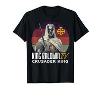 Rey Balduino IV Cruz de Jerusalén Católica Camiseta