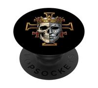 Rey Balduino IV Cruz de Jerusalén Católica PopSockets PopGrip Adhesivo