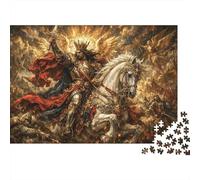 Rey Caballero Santo Puzzle De Madera 1000 Piezas Adultos Y Niños,Rompecabezas,Regalo Ideal,Deco Pared,14 Años+,Anti-estrés,Relax,Desafío,Reto,Madera,Educativo (75x50cm)