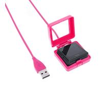REY Cargador para Fitbit Blaze, Incluye Cable, Rosa