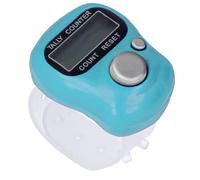 REY Contador Digital de 5 Dígitos con Pantalla LCD, Azul, Registrador de Visitas, Golpes, Pasos, Vueltas, Mercancía