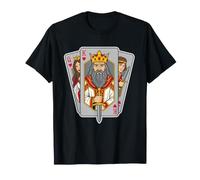 Rey de Corazones Regalo Cartas de Póker Naipes Jugador Camiseta