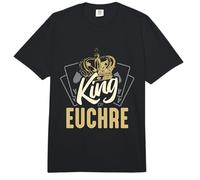 Rey De Euchre Juegos De Cartas Pinochle Jugando Cartas Euchre Comfort Colors Adult Heavyweight T-Shirt