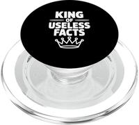 Rey de Hechos inútiles Funny Nerd Trivia Lover PopSockets PopGrip para MagSafe
