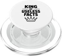 Rey de Hechos inútiles Funny Nerd Trivia Lover PopSockets PopGrip para MagSafe