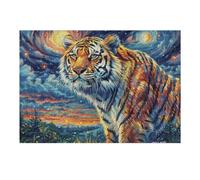 Rey de la Selva Montaña Florida Vida Silvestre Salvaje Puzzle 300 Piezas para Adultos Divertido Estimulante Y Relajante Ideal para Hobby Y Pasatiempos Diarios 300 PCS（40x28cm）