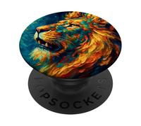 Rey de los Gatos Grandes Post-Impresionismo PopSockets PopGrip Adhesivo