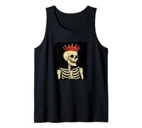 Rey de los huesos con sentido del humor para los amantes de los esqueletos Camiseta sin Mangas