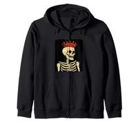 Rey de los huesos con sentido del humor para los amantes de los esqueletos Sudadera con Capucha