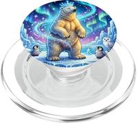 Rey de los Osos Polares Ártico PopSockets PopGrip para MagSafe