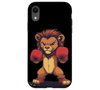 Rey del anillo con este feroz león y estilo de boxeo Carcasa para iPhone XR