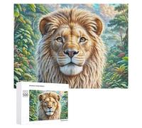 Rey del Bosque Puzzle 500 Piezas Juguete Educativo 3D Vida Silvestre Rompecabezas Impossible para Adultos Y Niñas A 14 Años Decoración Hogar DIY Creativo Familiar 500 PCS