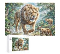 Rey del Bosque Puzzles 1000 Piezas Familiar 3D Vida Silvestre Entretenimiento Creativo DIY Moderno para Familia Desafío Impossible Decoración Hogar Estera Portátil 1000 PCS