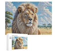 Rey del Bosque Puzzles 300 Piezas Habilidad Intelectual Vida Silvestre Desafío Impossible Rompecabezas Familiar 3D para Adultos Y Niños A 12 Años DIY Moderno 300 PCS