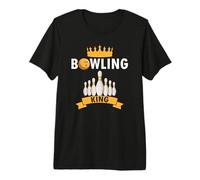 Rey del Bowling Domina con Fuerza Y Precisión Camiseta Premium