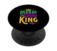 Rey del Mardi Gras PopSockets PopGrip Adhesivo