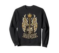 Rey del Rock and Roll Guitarra Vintage Rock Music Sudadera