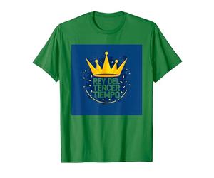 Rey del Tercer Tiempo - para Los Aficionados del F˙tbol Camiseta, Hombre, Verde Kelly, M