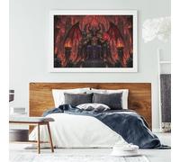 Rey Diablo Satánico del Infierno Puzzle 1000 Piezas Adultos Y Niños,Premium,Regalo Ideal,Rompecabezas Señor de los Demonios,Desafío,Deco Pared,14 Años+,Anti-estrés,Relax,Reto,Cartón,Educativo 70x50cm