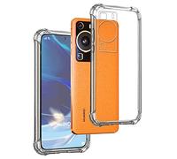 REY Funda Anti-Shock Gel Transparente para Huawei P60 - Huawei P60 Pro, Ultra Fina 0,33mm, Esquinas Reforzadas, Silicona TPU de Alta Resistencia y Flexibilidad