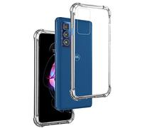 REY Funda Anti-Shock Gel Transparente para Motorola Edge 20 Pro, Ultra Fina 0,33mm, Esquinas Reforzadas, Silicona TPU de Alta Resistencia y Flexibilidad