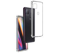 REY - Funda Anti-Shock Gel Transparente para Motorola Moto G 5G - One 5G Ace, Ultra Fina 0,33mm, Esquinas Reforzadas, Silicona TPU de Alta Resistencia y Flexibilidad