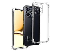 REY Funda Anti-Shock Gel Transparente para OPPO REALME C53 4G - NARZO N53 4G - Note 50 4G - REALME C51 4G, Ultra Fina 0,33mm, Esquinas Reforzadas, Silicona TPU de Alta Resistencia y Flexibilidad