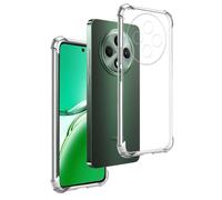 REY Funda Anti-Shock Gel Transparente para OPPO RENO12 F 4G/5G - RENO12 FS 5G, Ultra Fina 0,33mm, Esquinas Reforzadas, Silicona TPU de Alta Resistencia y Flexibilidad
