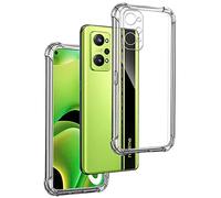 REY Funda Anti-Shock Gel Transparente para REALME GT Neo 2 5G - Q5 Pro - GT Neo 3T - REALME GT 2, Ultra Fina 0,33mm, Esquinas Reforzadas, Silicona TPU de Alta Resistencia y Flexibilidad