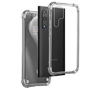 REY Funda Anti-Shock Gel Transparente para Samsung Galaxy S23 Ultra, Ultra Fina 0,33mm, Esquinas Reforzadas, Silicona TPU de Alta Resistencia y Flexibilidad