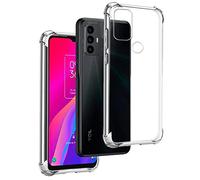 REY Funda Anti-Shock Gel Transparente para TCL 306 - TCL 305 - TCL 30E - TCL 30 SE, Ultra Fina 0,33mm, Esquinas Reforzadas, Silicona TPU de Alta Resistencia y Flexibilidad