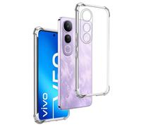 REY Funda Anti-Shock Gel Transparente para Vivo V50 Lite 4G/5G, Ultra Fina 0,33mm, Esquinas Reforzadas, Silicona TPU de Alta Resistencia y Flexibilidad