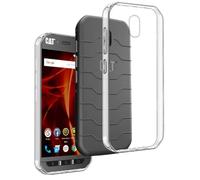 REY Funda Carcasa Gel Transparente para Cat S42 - S42 H+, Ultra Fina 0,33mm, Silicona TPU de Alta Resistencia y Flexibilidad