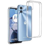 REY Funda Carcasa Gel Transparente para Motorola Moto E22 - Motorola Moto E22i, Ultra Fina 0,33mm, Silicona TPU de Alta Resistencia y Flexibilidad