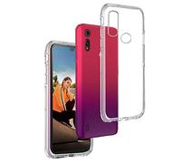 REY - Funda Carcasa Gel Transparente para Motorola Moto E6S 2020, Ultra Fina 0,33mm, Silicona TPU de Alta Resistencia y Flexibilidad