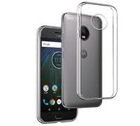 REY Funda Carcasa Gel Transparente para Motorola Moto G5 Plus, Ultra Fina 0,33mm, Silicona TPU de Alta Resistencia y Flexibilidad