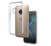 REY Funda Carcasa Gel Transparente para Motorola Moto G5S, Ultra Fina 0,33mm, Silicona TPU de Alta Resistencia y Flexibilidad