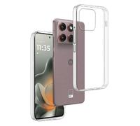 REY Funda Carcasa Gel Transparente para Motorola Moto Stylus 5G 2025 - Edge 60 Stylus, Ultra Fina 0,33mm, Silicona TPU de Alta Resistencia y Flexibilidad