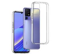 REY Funda Carcasa Gel Transparente para TCL 40 SE, Ultra Fina 0,33mm, Silicona TPU de Alta Resistencia y Flexibilidad