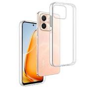 REY Funda Carcasa Gel Transparente para Vivo Y28 4G, Ultra Fina 0,33mm, Silicona TPU de Alta Resistencia y Flexibilidad