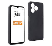 REY Funda Carcasa para BLACKVIEW Wave 9C, Anti-Deslizante Negra, Elegante y Ligera, TPU Flexible Premium