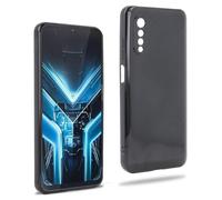 REY Funda Carcasa para CUBOT X70, Anti-Deslizante Negra, Elegante y Ligera, TPU Flexible Premium