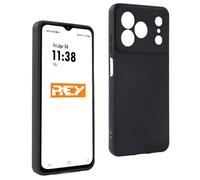 REY Funda Carcasa para DOOGEE Note 56-56 Pro - 56 Plus, Anti-Deslizante Negra, Elegante y Ligera, TPU Flexible Premium