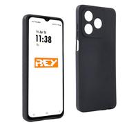 REY Funda Carcasa para Honor X5C - X5C Plus, Anti-Deslizante Negra, Elegante y Ligera, TPU Flexible Premium