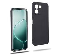 REY Funda Carcasa para OPPO A6 5G - A6T 4G/5G - A6X 4G/5G - A6K, Anti-Deslizante Negra, Elegante y Ligera, TPU Flexible Premium