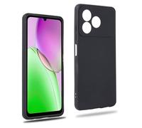 REY Funda Carcasa para ZTE Blade A36, Anti-Deslizante Negra, Elegante y Ligera, TPU Flexible Premium