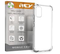 REY Funda para DOOGEE X93, Anti-Shock Ecológica y Transparente, Ultra Fina 0,33mm, Esquinas Reforzadas, Silicona TPU Reciclado de Alta Resistencia y Flexibilidad