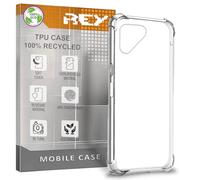 REY Funda para FAIRPHONE 5, Anti-Shock Ecológica y Transparente, Ultra Fina 0,33mm, Esquinas Reforzadas, Silicona TPU Reciclado de Alta Resistencia y Flexibilidad